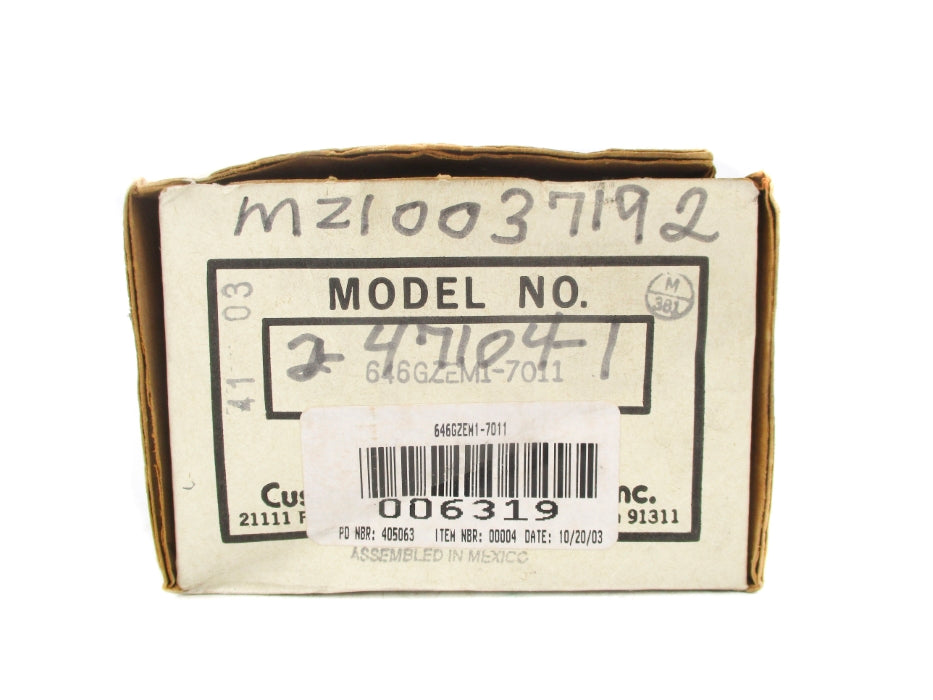 CCS 646GZEM1-7011 1.4/18PSIG NSMP