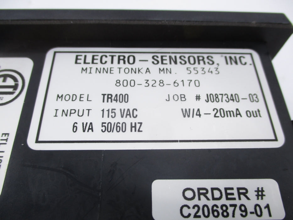 ELECTRO SENSORS TR400 NSNP