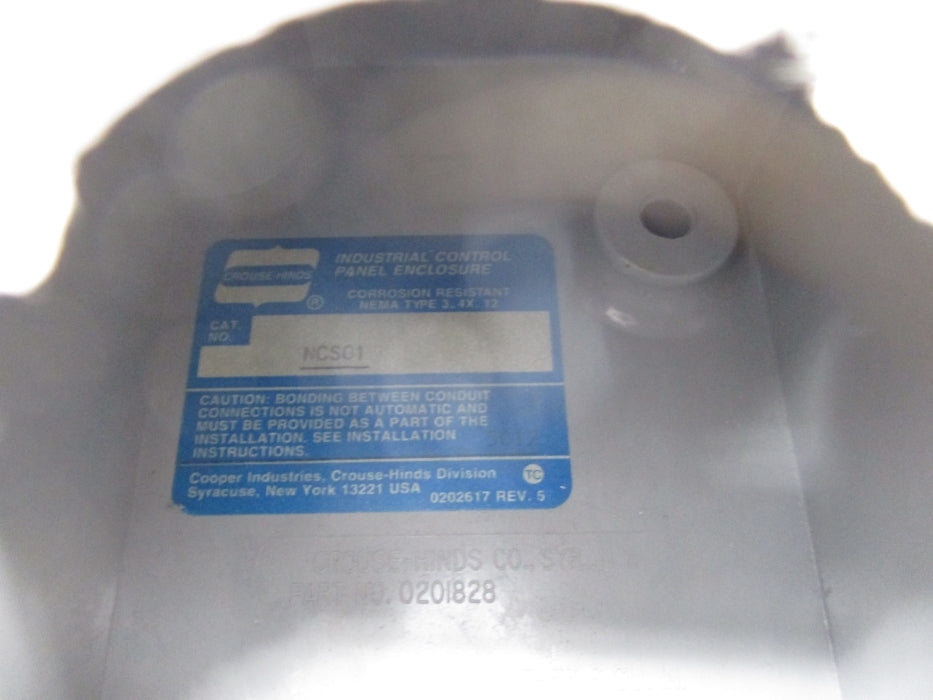 CROUSE HINDS NCS01 NSNP