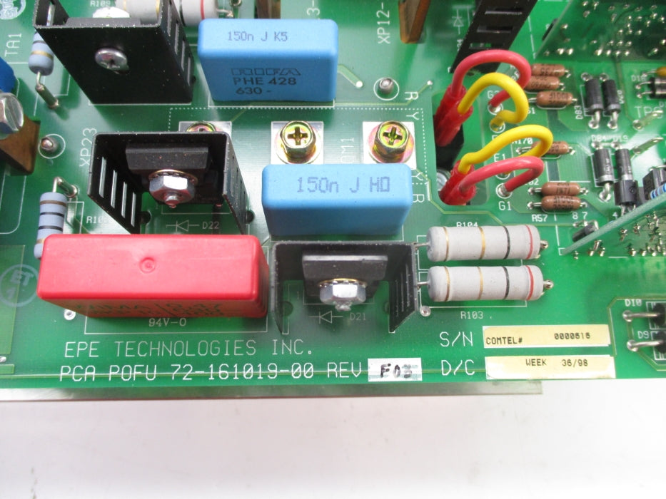 EPE TECHNOLOGIES PCAPOFU 72-161019-00 REV. F03 NSNP