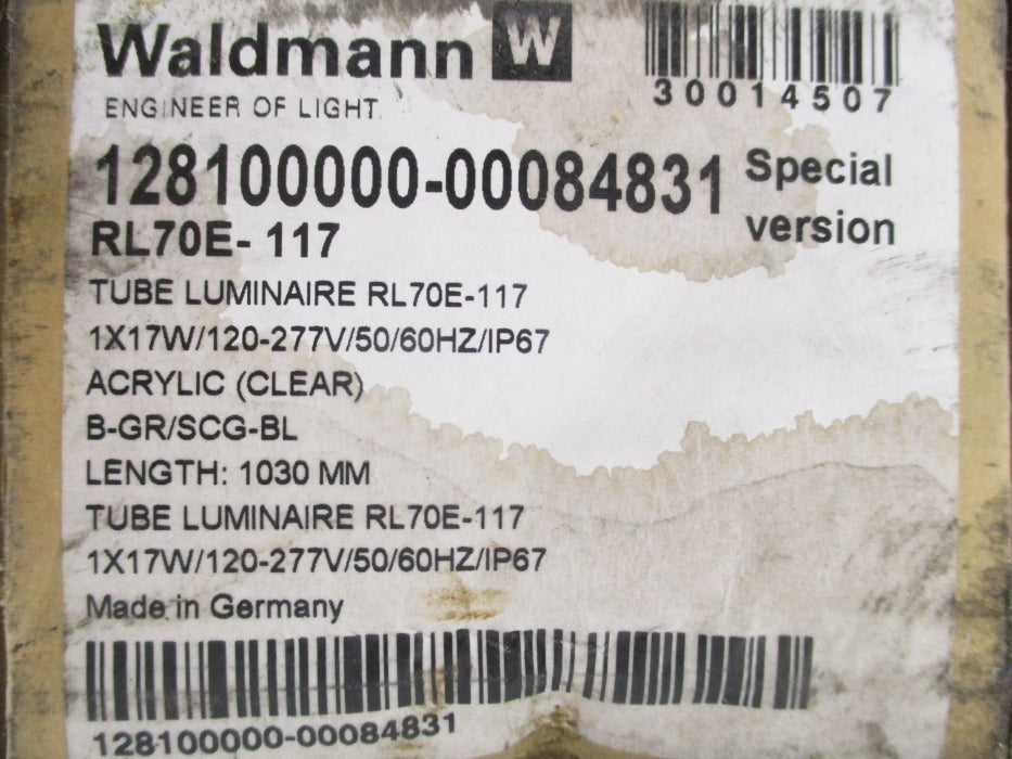 WALDMANN RL70E-117 128100000-00084831 NSFS