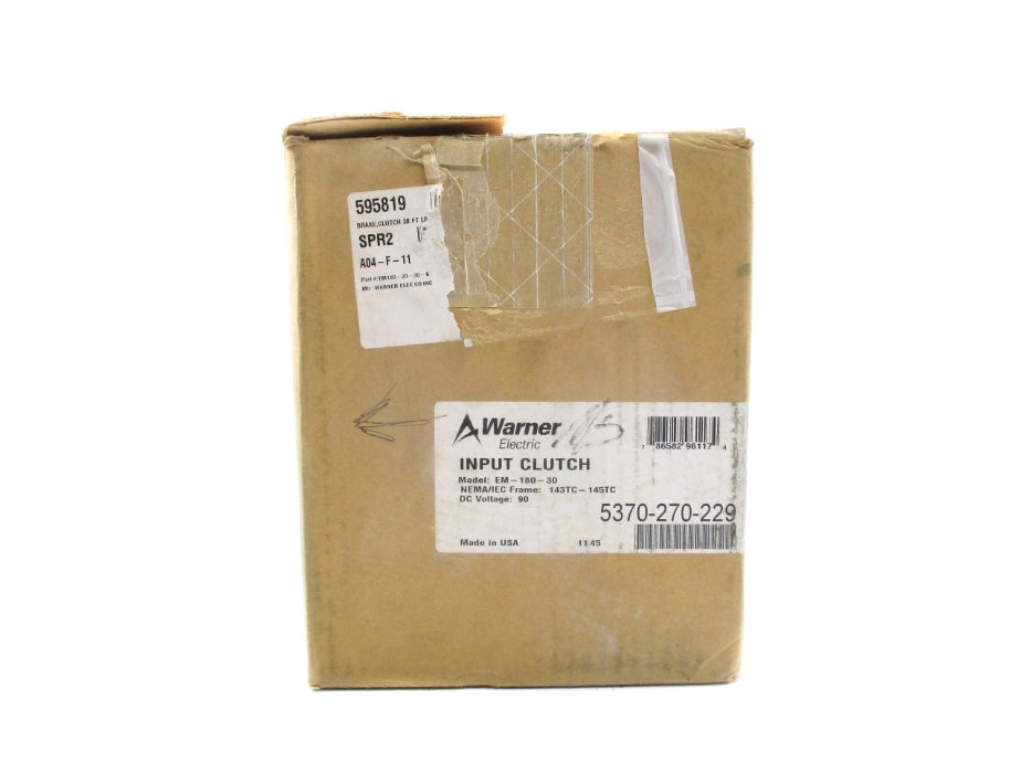 WARNER ELECTRIC 5370-270-229 EM-180-30 NSMP