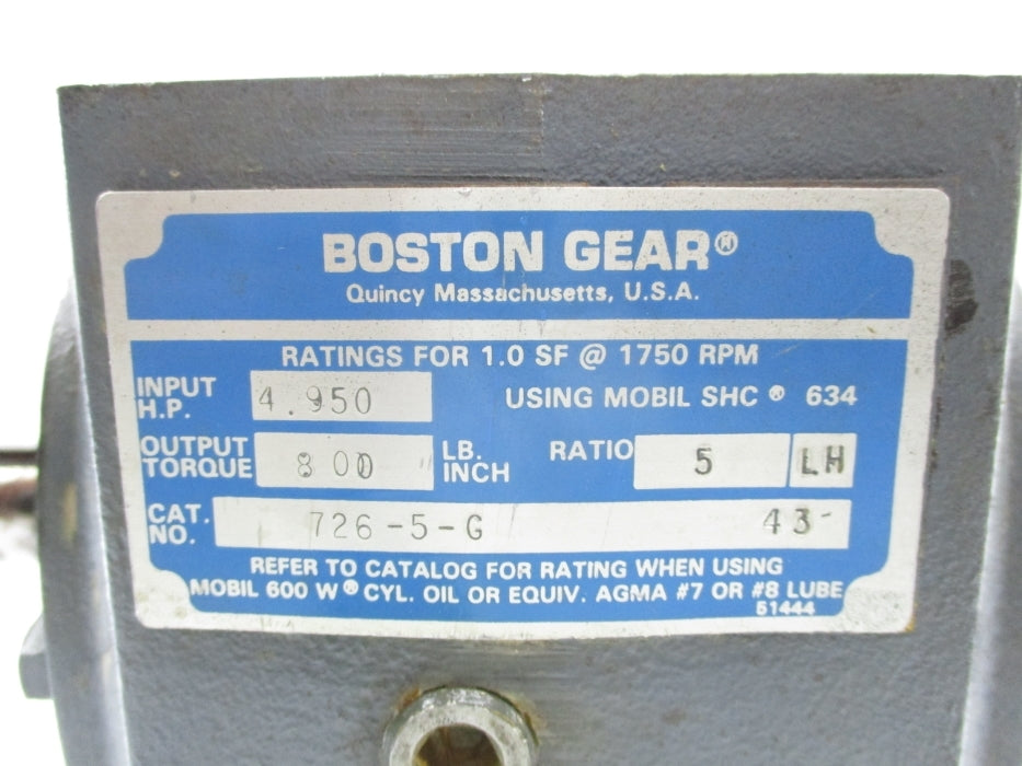 BOSTON GEAR 726-5-G UNMP