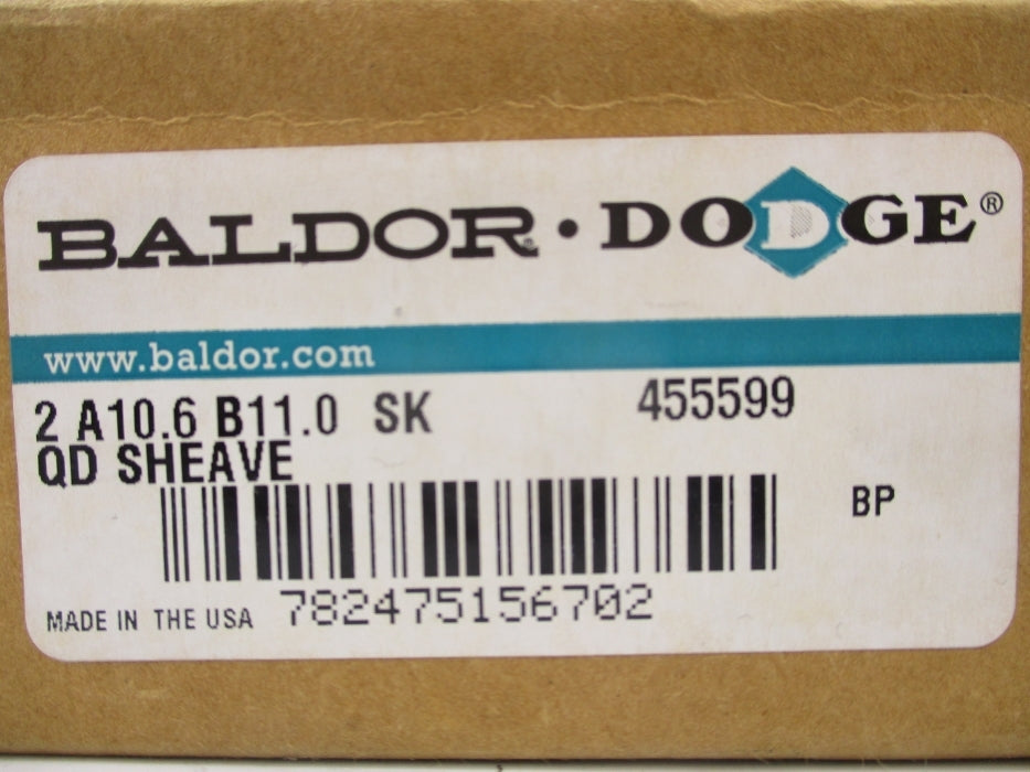 BALDOR DODGE 2A10.6B11.0SK 455599 NSFS
