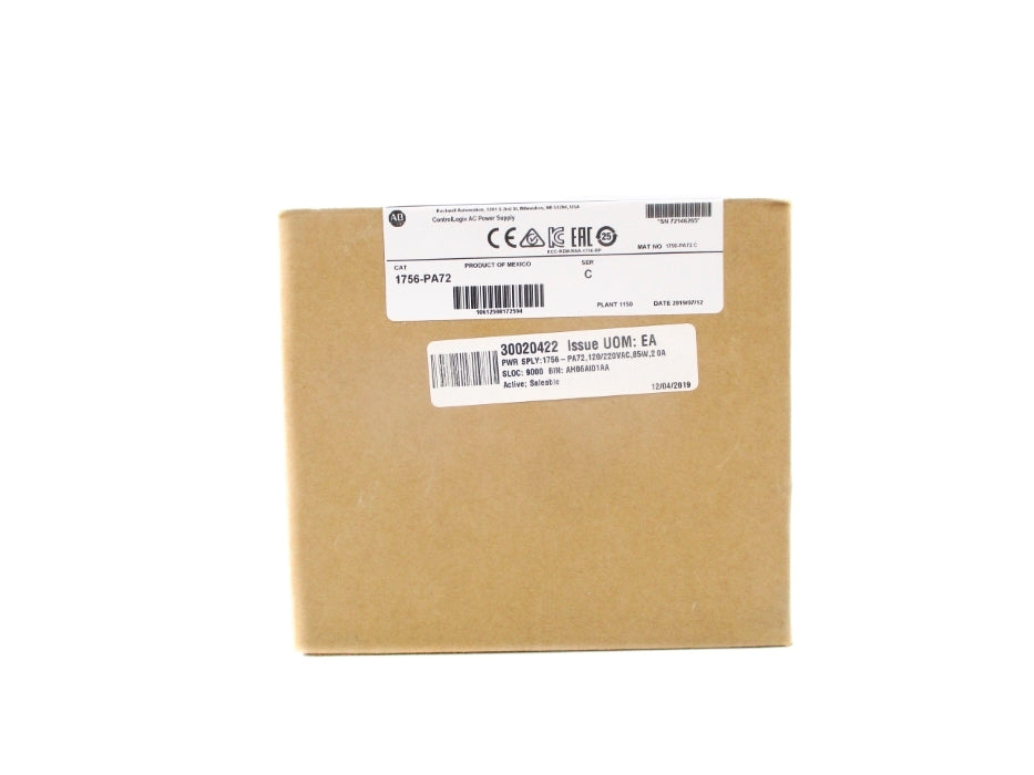 ALLEN BRADLEY 1756-PA72 SER. C DATE: 2019 NSFS