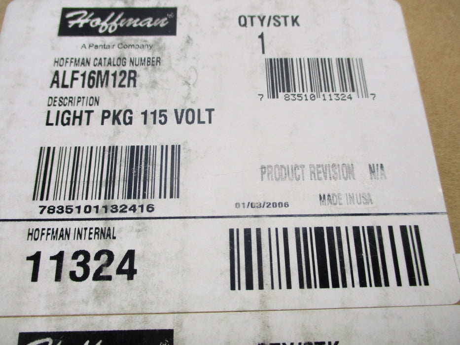 HOFFMAN ALF16M12R NSFS