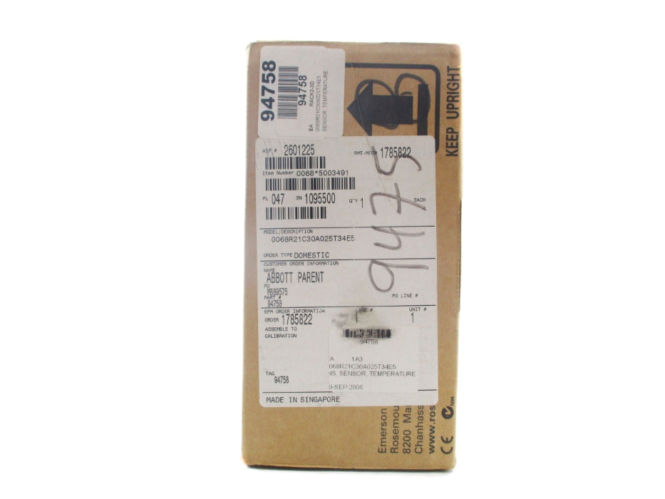 EMERSON 0068R21C30A025T34E5 NSFS