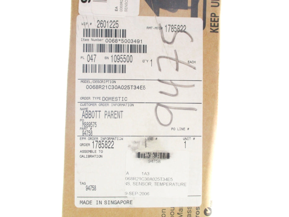 EMERSON 0068R21C30A025T34E5 NSFS