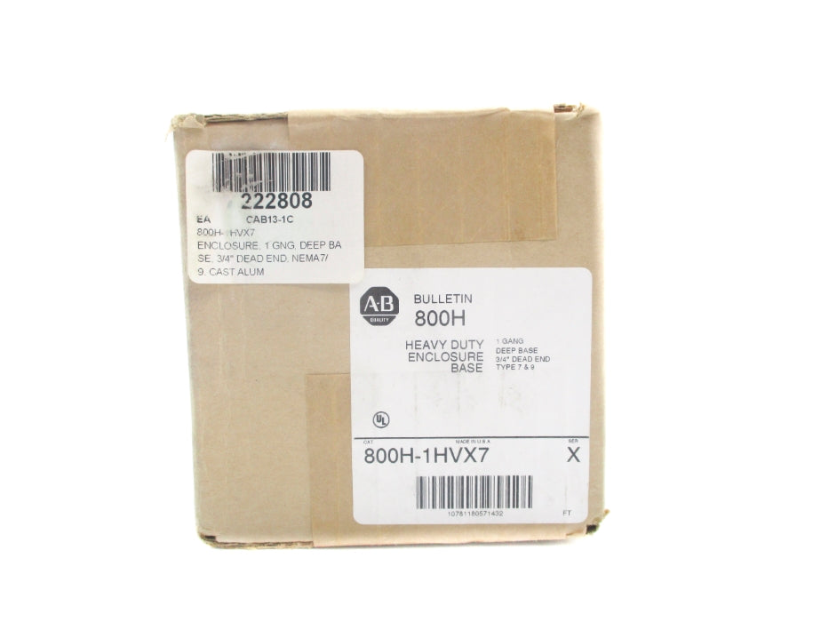 ALLEN BRADLEY 800H-1HVX7 SER. X (BR/WH) NSFS