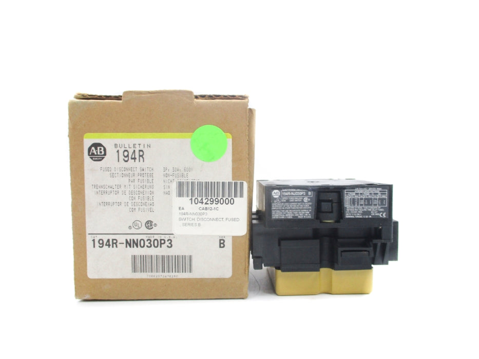 INDUSTRIAL SPARE PART 194R-NN030P3 SER. B (BR/YL) NSMP