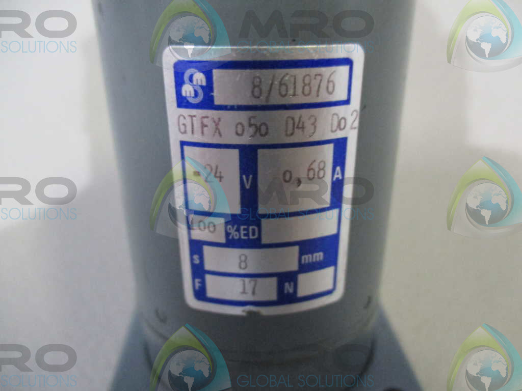 MAGNET SCHULTZ GTFX050D4302 SOLENOID VALVE *USED*