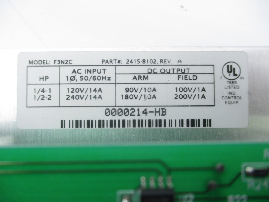 CONTROL TECHNIQUES F3N2C 2415-8102 NSNP
