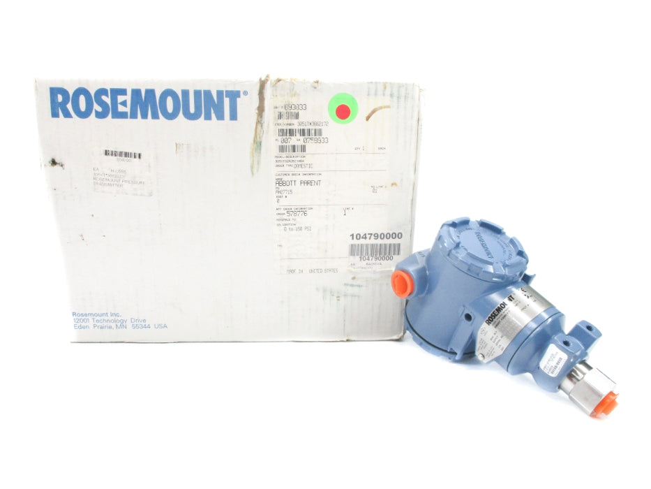 ROSEMOUNT 3051TG2A2B21AB4 0-150PSI NSMP