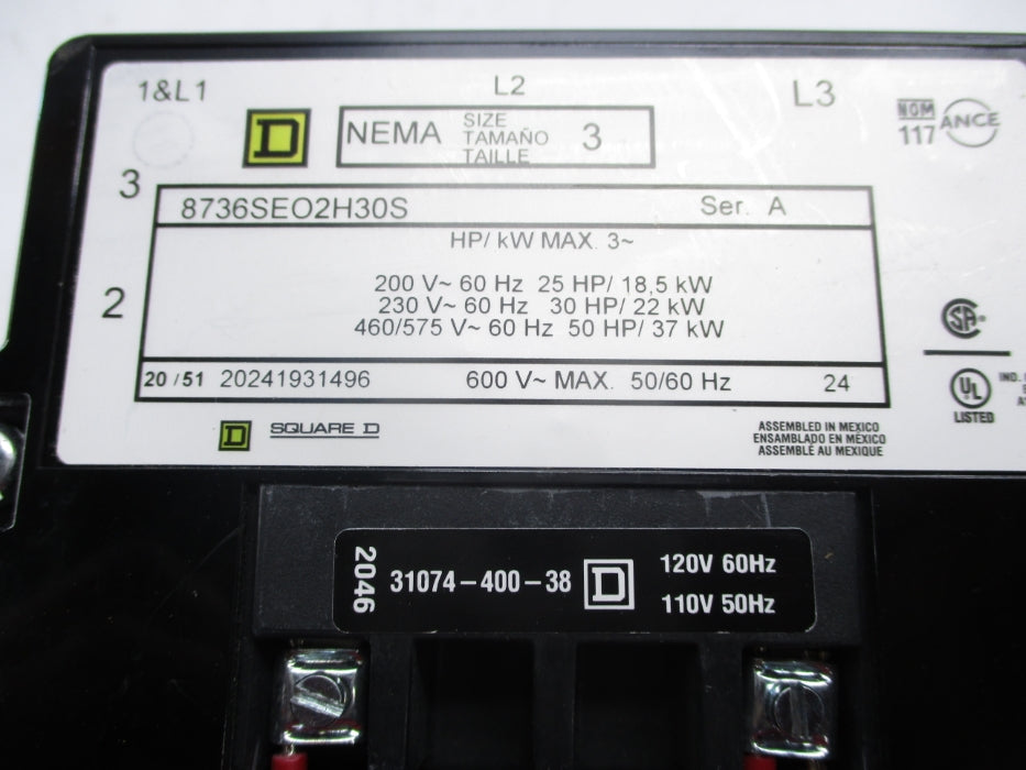 SQUARE D 8736SEO2H30S SER. A (AS PICTURED) NSNP
