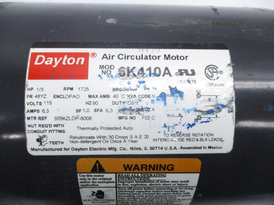 DAYTON 6K410A UNMP