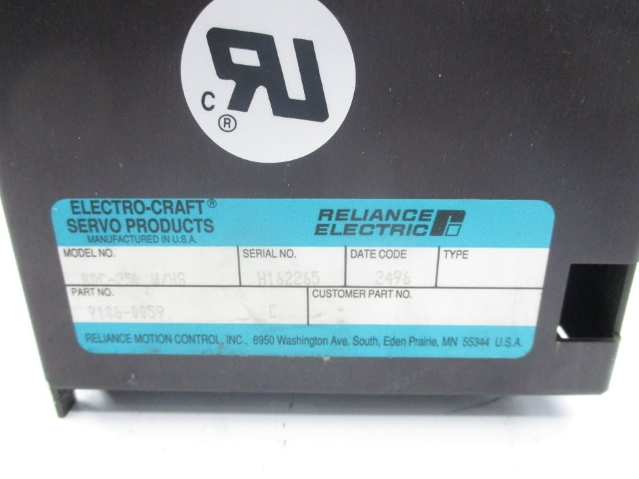 RELIANCE ELECTRIC BDC-25LW/HS 9106-0059 UNMP