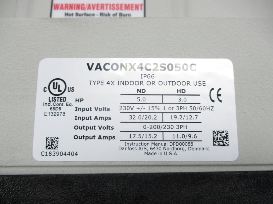 VACON VACONX4C2S050C NSNP