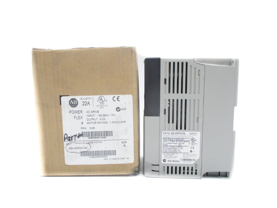 ALLEN BRADLEY 22A-A8P0N104 SER. A NSMP