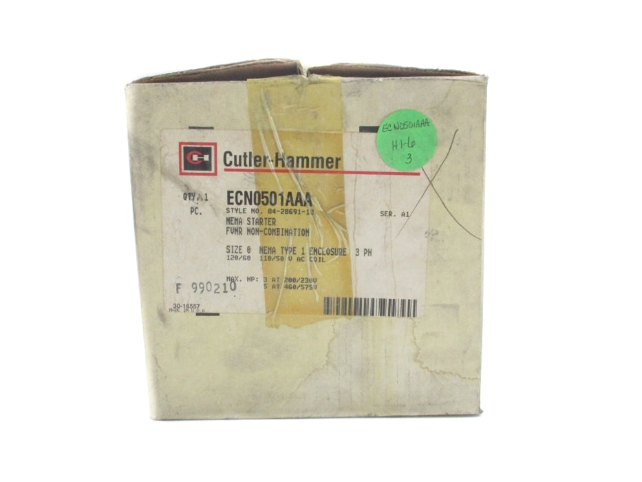 CUTLER HAMMER ECN0501AAA SER. A1 110/120V 18A NSMP