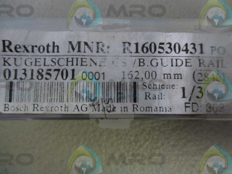 REXROTH R160530431 GUIDE RAIL *NEW NO BOX*