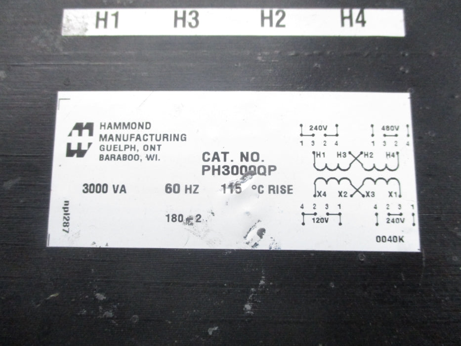HAMMOND MANUFACTURING PH3000QP 3000VA UNMP