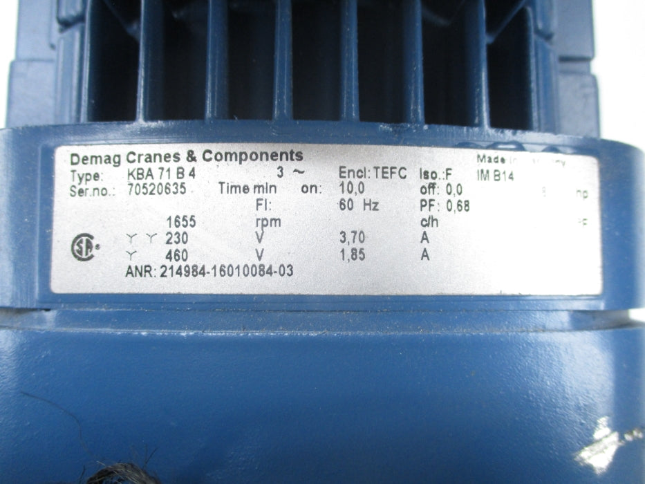 DEMAG KBA71B4 (AS PICTURED) NSNP