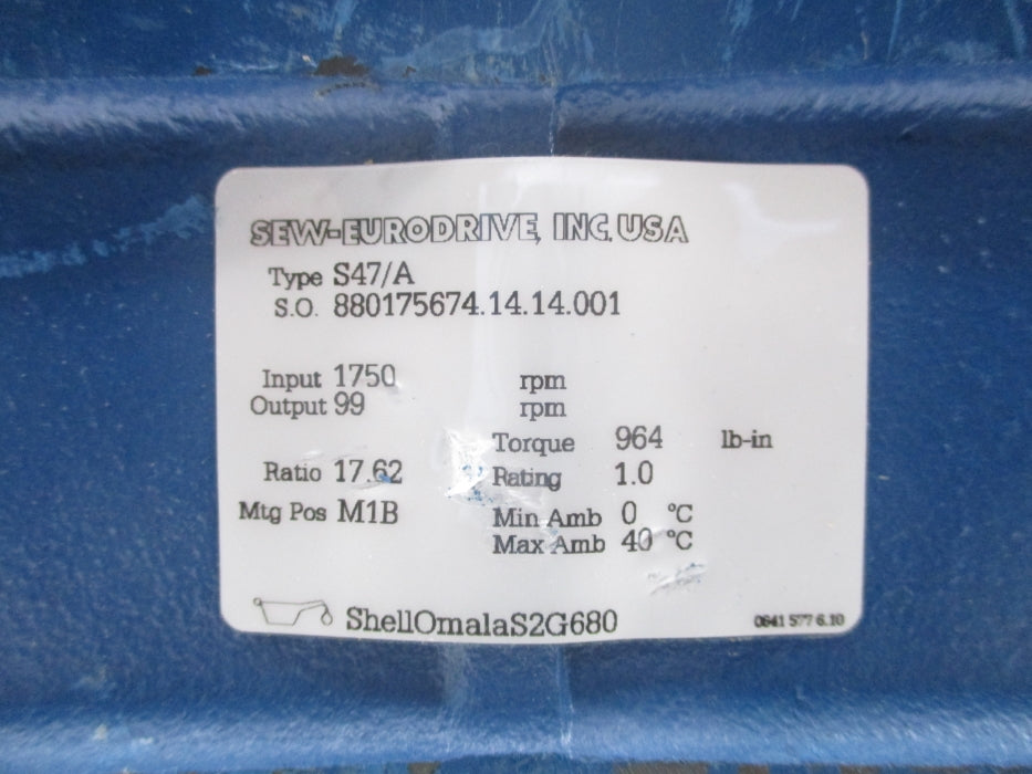SEW EURODRIVE S47/A NSNP