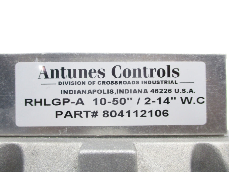 ANTUNES CONTROLS RHLGP-A 804112106 10-50"WC NSNP