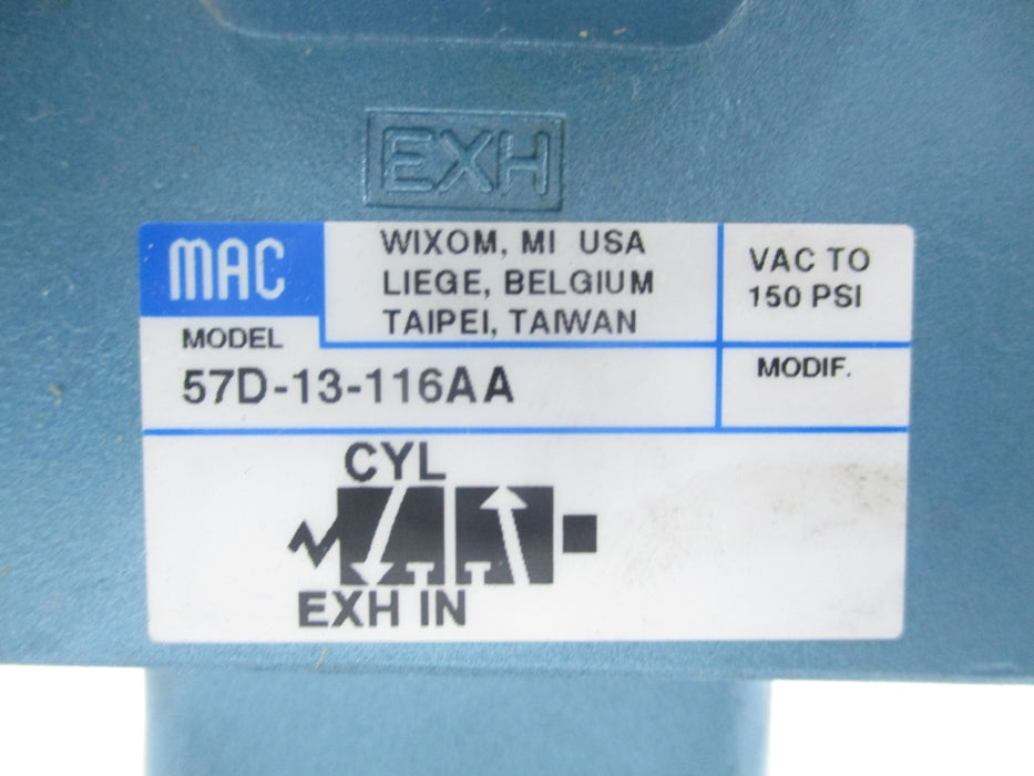 MAC 57D-13-116AA 150PSI 110/120V UNMP