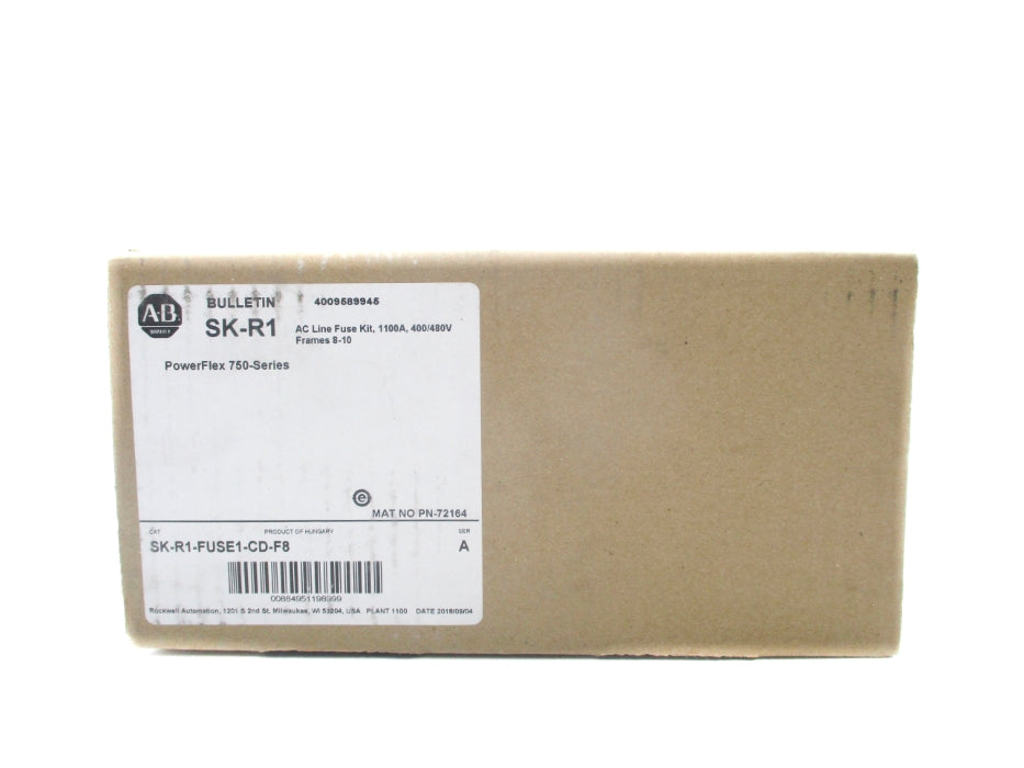 ALLEN BRADLEY SK-R1-FUSE1-CD-F8 SER. A DATE: 2018 (BR/WH) NSFS
