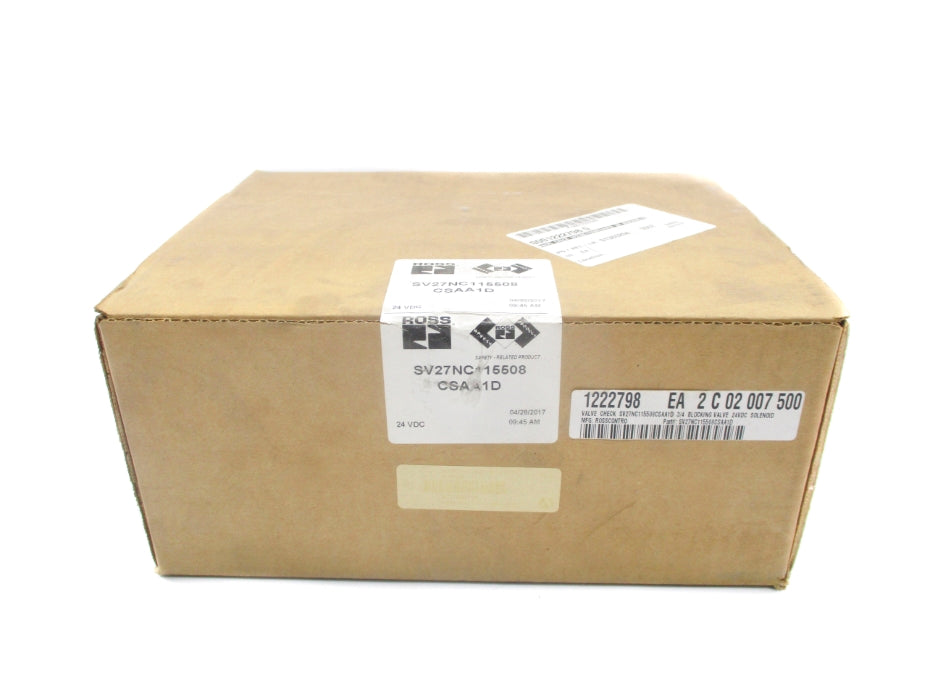 ROSS SV27NC115508CSAA1D 24VDC NSFS