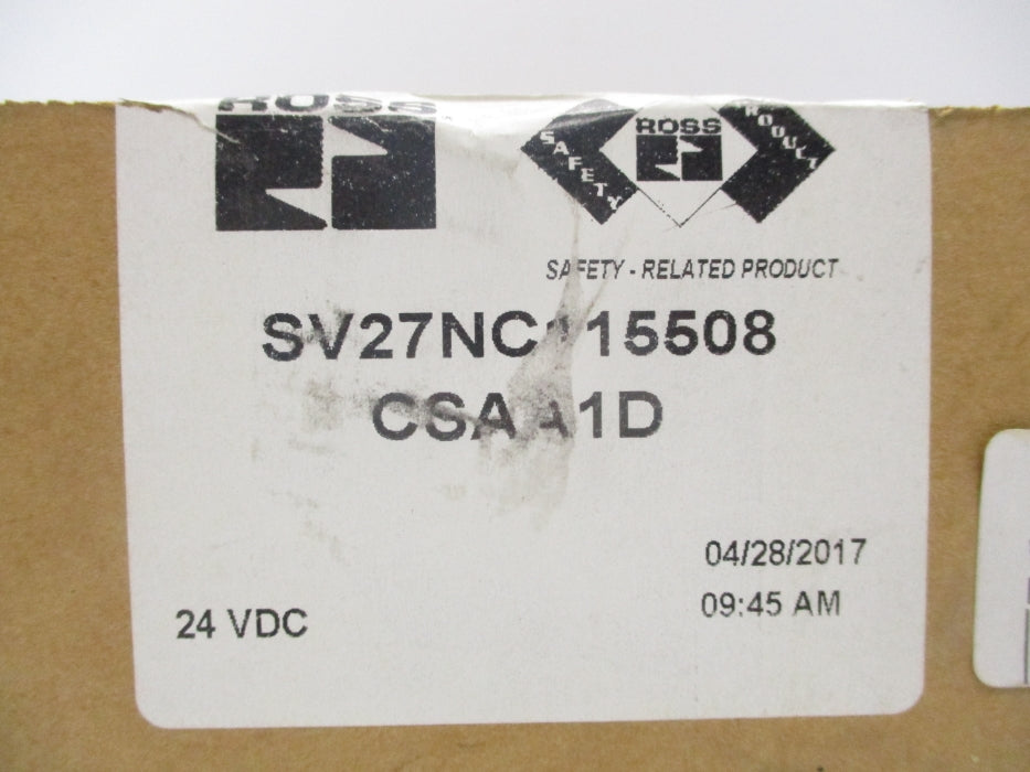 ROSS SV27NC115508CSAA1D 24VDC NSFS