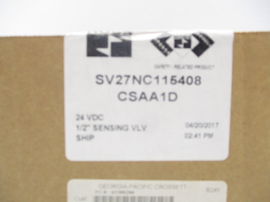 ROSS SV27NC115408CSAA1D 24VDC NSFS