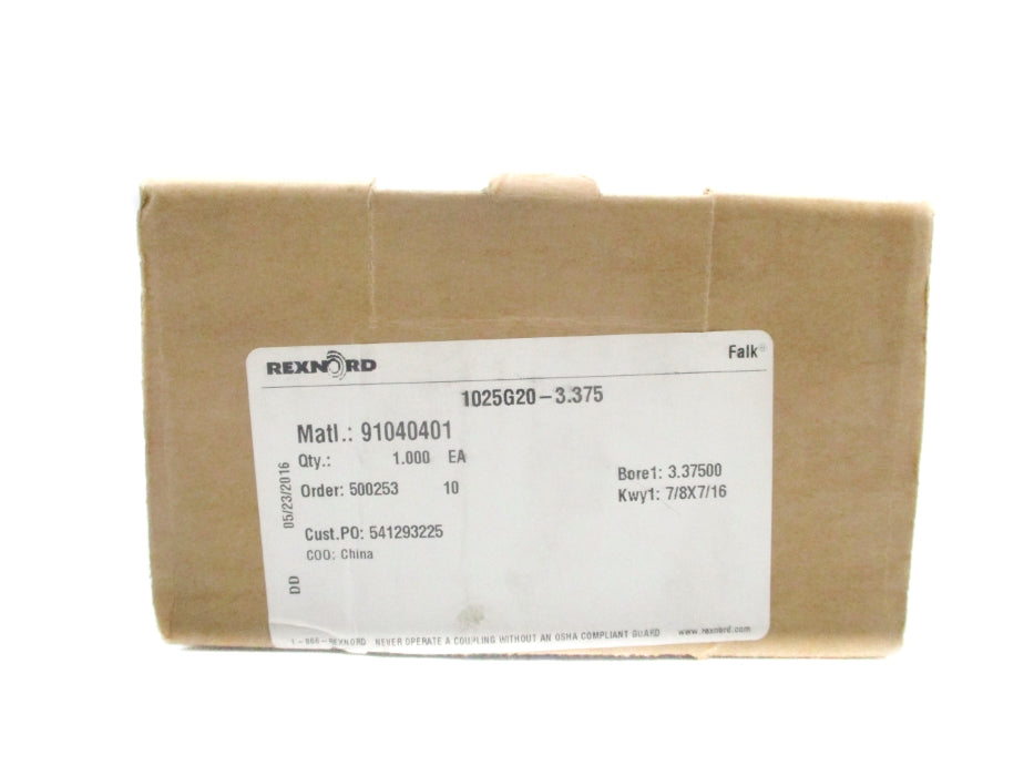 REXNORD 91040401 1025G20-3.375 NSMP