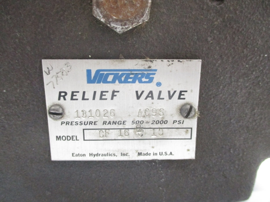 VICKERS CF16BC10 131026 500-2000PSI NSNP