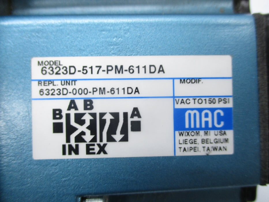 MAC 6323D-517-PM-611DA 150PSI 24VDC (AS PICTURED) NSNP
