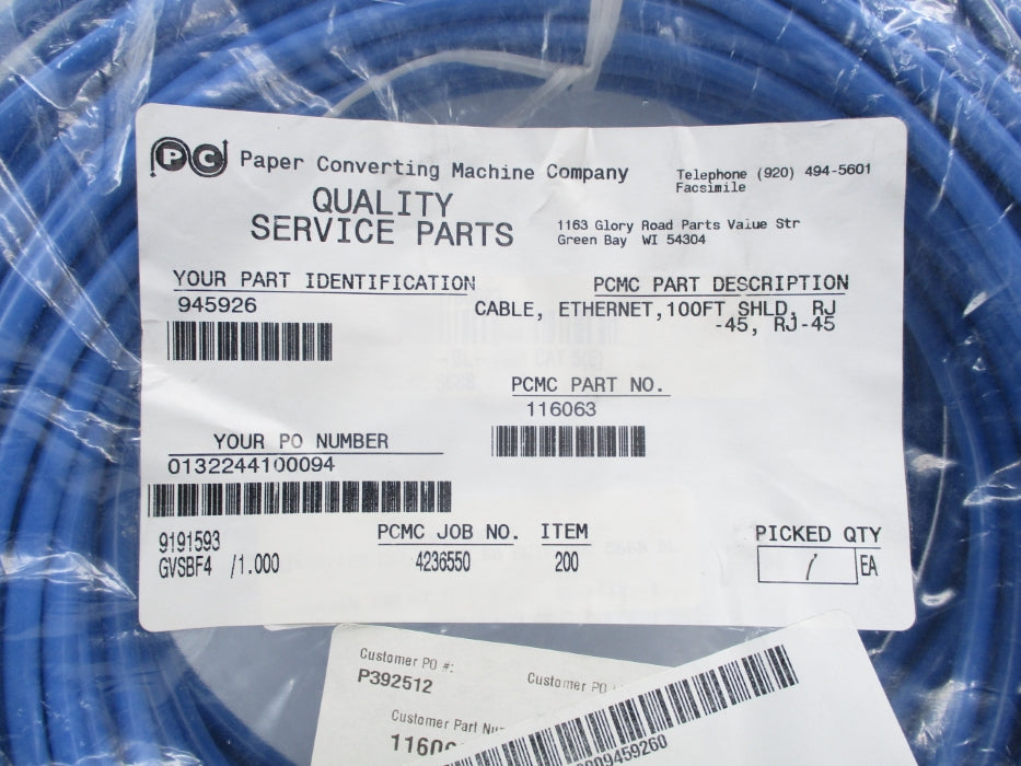 PAPER CONVERTING MACHINE COMPANY 116063 NSNP