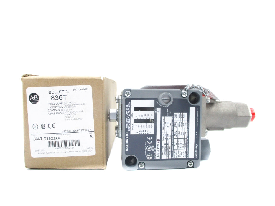 ALLEN BRADLEY 836T-T352JX6 SER. A 200-400PSI (BR/WH) NSMP