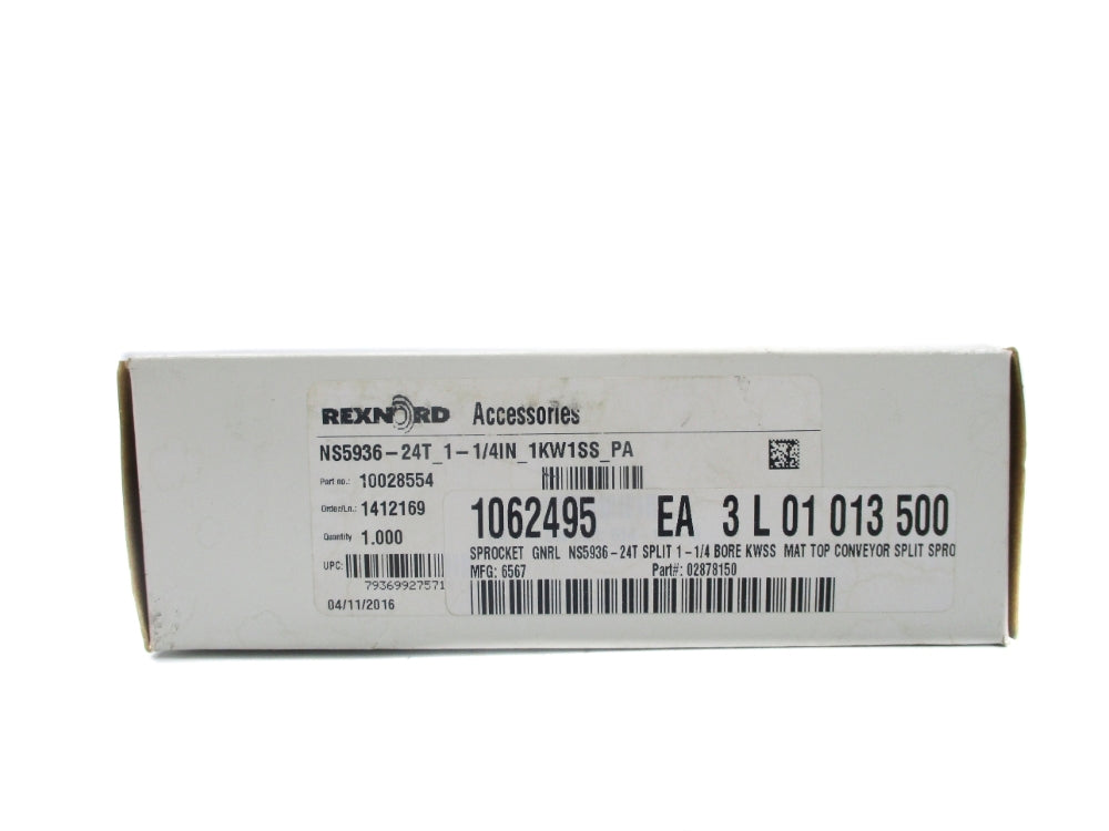 REXNORD 10028554 NS5936-24T_1-1/4IN_1KW1SS_PA NSMP
