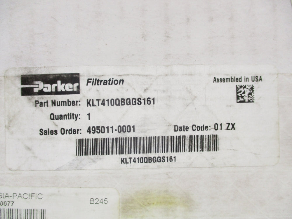 PARKER KLT410QBGGS161 NSFS