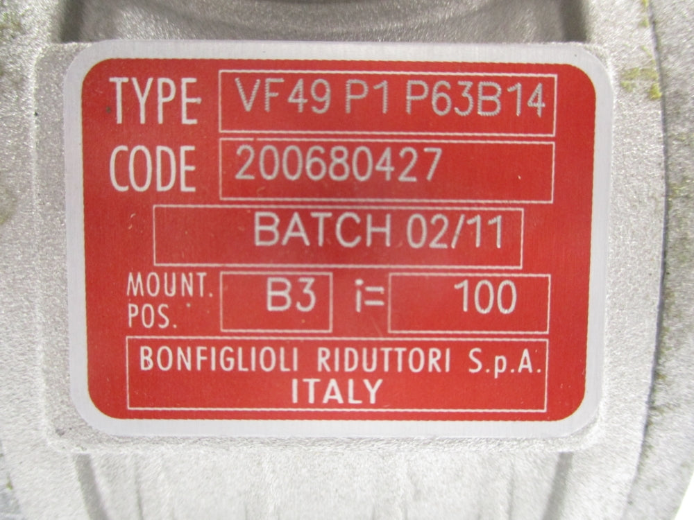 BONFIGLIOLI VF49P1P63B14 NSNP