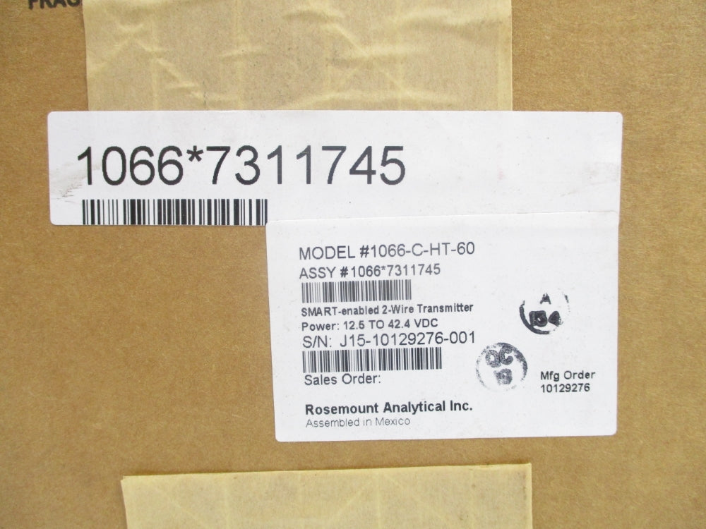 ROSEMOUNT 1066-C-HT-60 NSFS