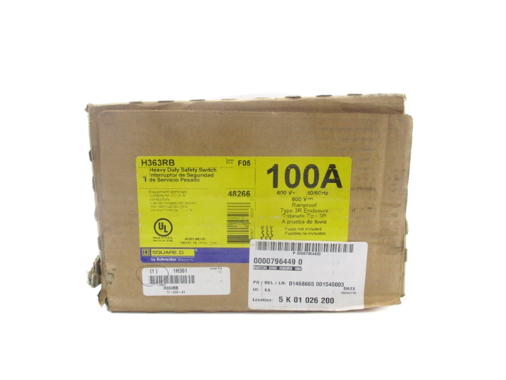 SQUARE D H363RB SER. F05 NSFS