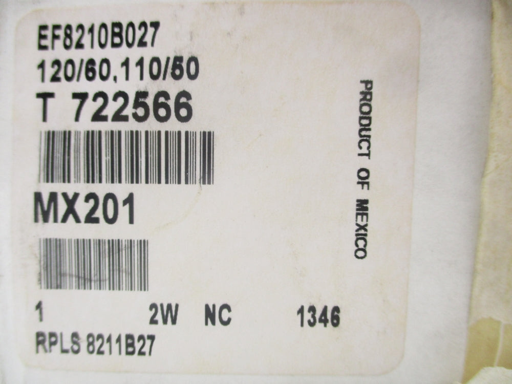 ASCO EF8210B027 110/120V 1" NSFS