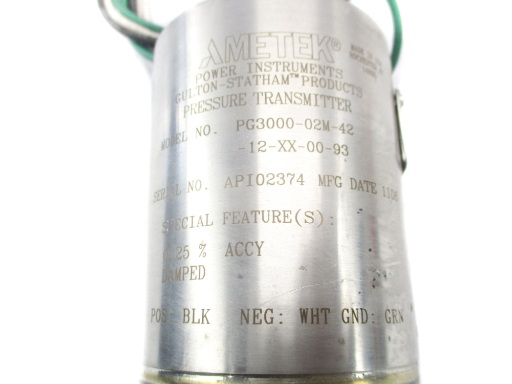 AMETEK PG3000-02M-42-12-XX-00-93 NSNP