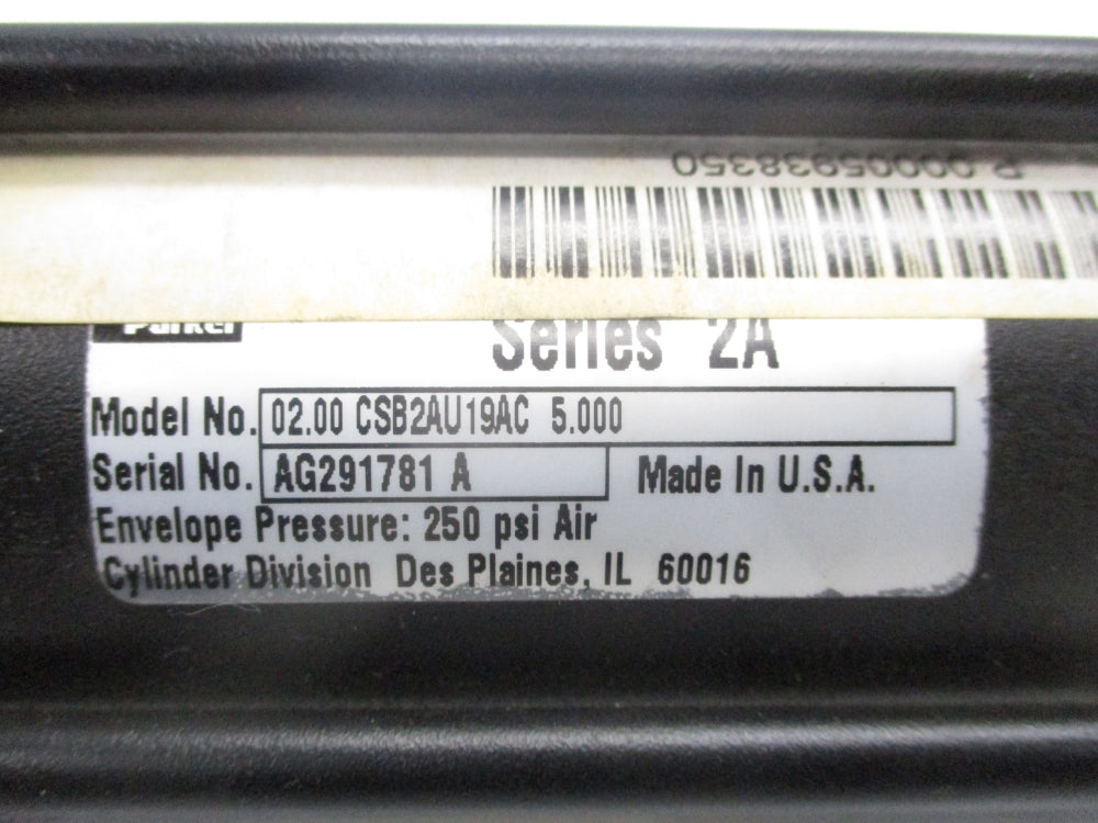 PARKER 02.00CSB2AU19AC5.000 250PSI NSNP