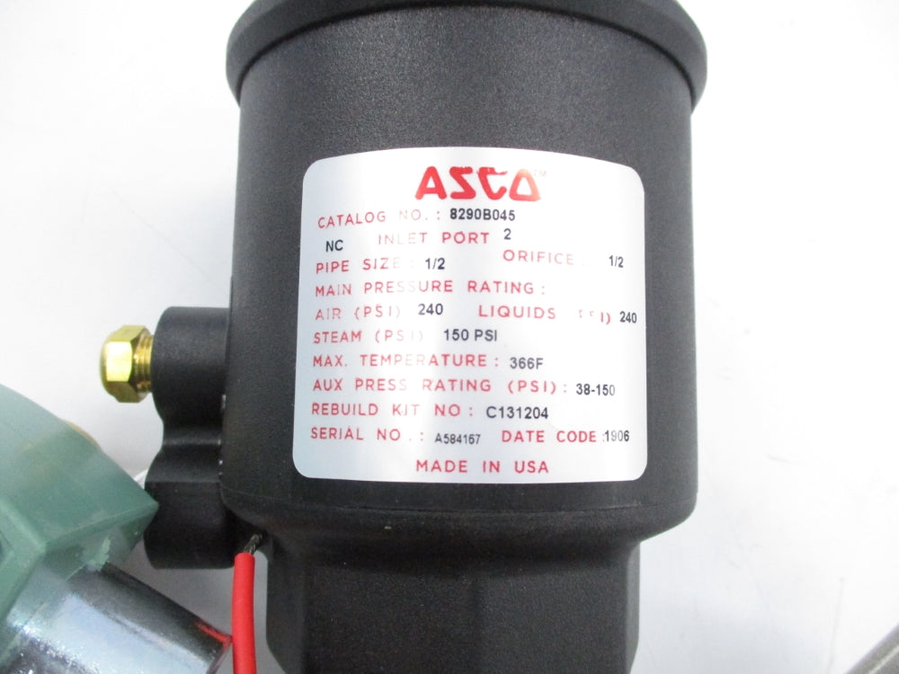 ASCO 8290B045 150-240PSI 1/2" (AS PICTURED) NSNP