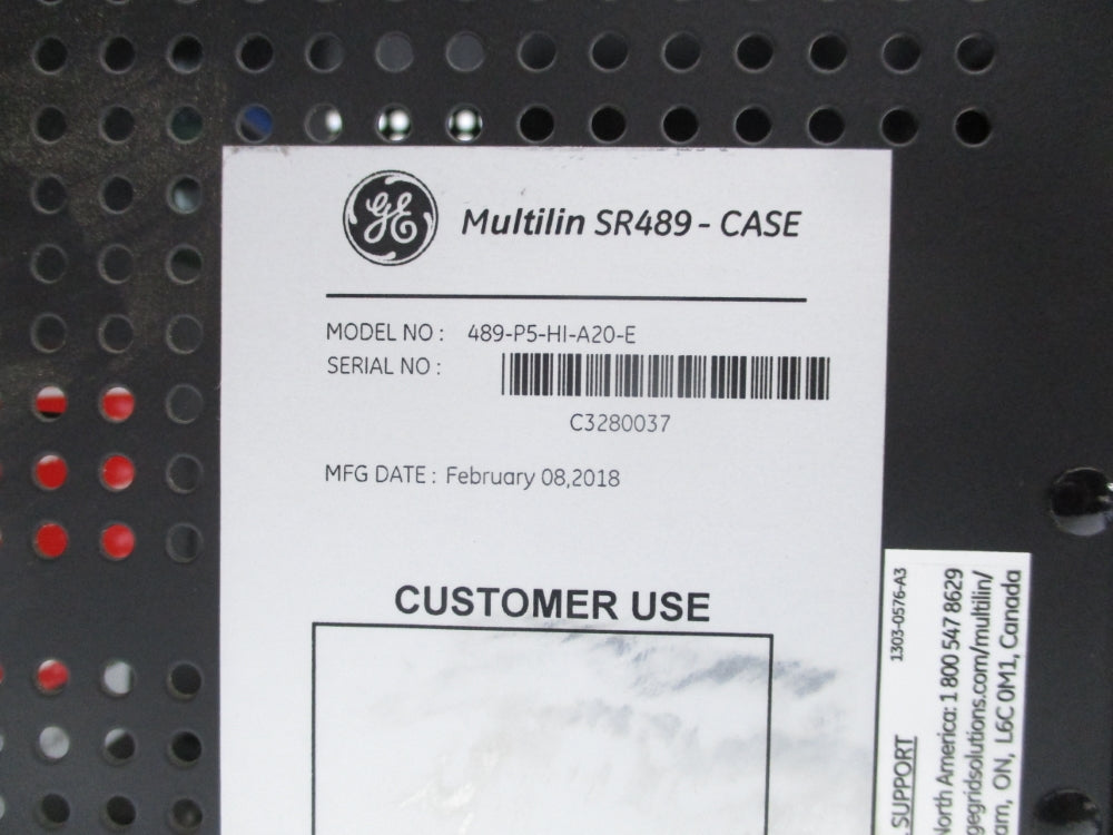 GENERAL ELECTRIC 489-P5-HI-A20-E (CASE ONLY) NSNP