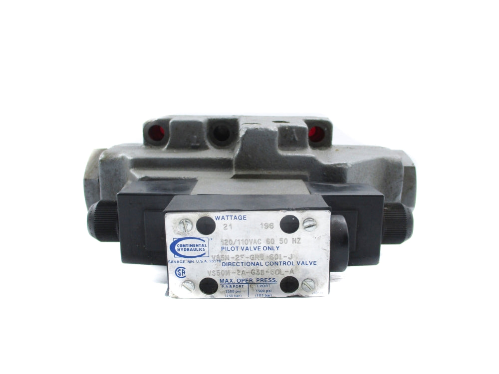 CONTINENTAL HYDRAULICS VS5M-2F-GRB-601-J 120V 3500PSI NSNP