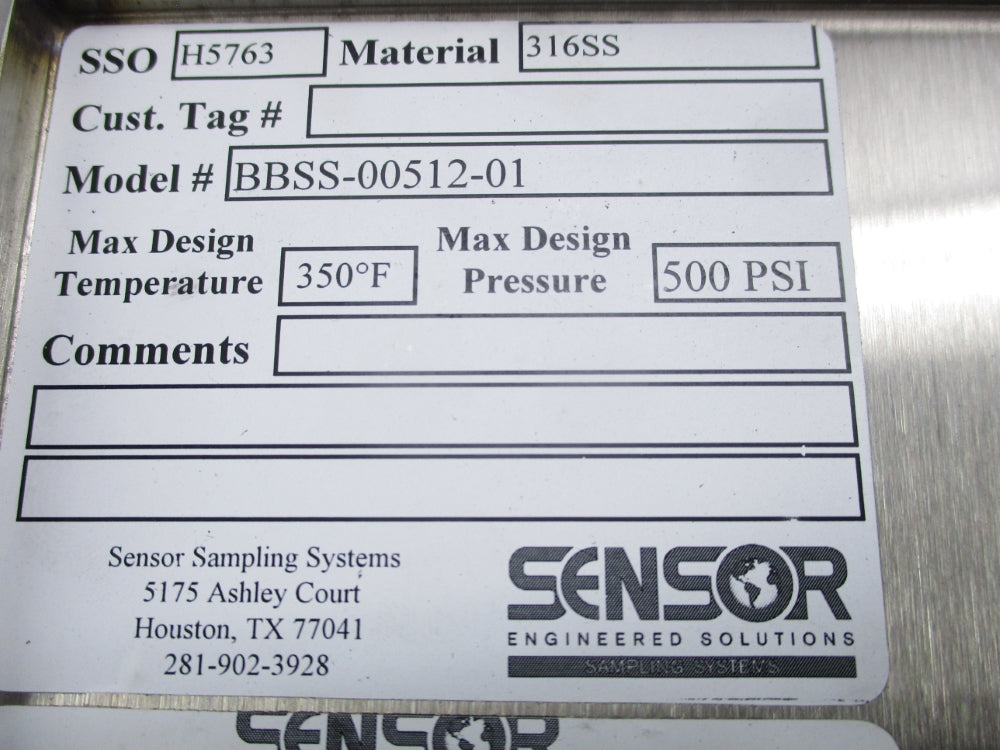 SENSOR BBSS-00512-01 500PSI NSNP